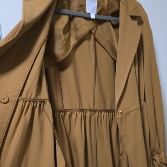 LC Lauren Conrad Tan Pleated Tie Front Sundress - Picture 11 of 11